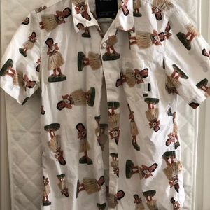 Vans hula girl button down shirt men’s